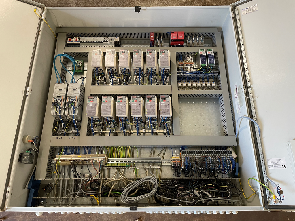 Electrical cabinet complete - Prinzen de-palletizer